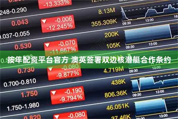 按年配资平台官方 澳英签署双边核潜艇合作条约